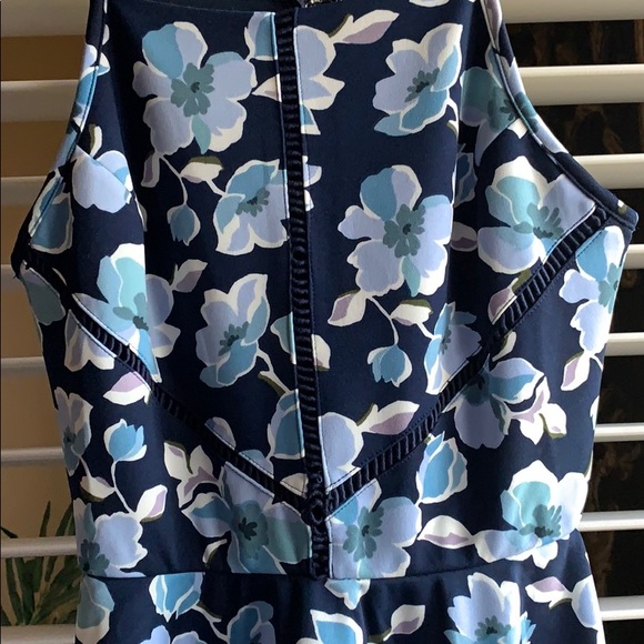 Altar’d State Navy Swing Dress with Floral Pattern - Picture 2 of 8